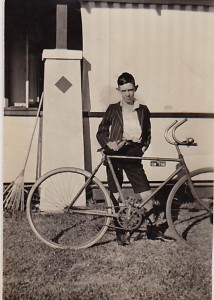 Young Dick with his Geraldton bike
