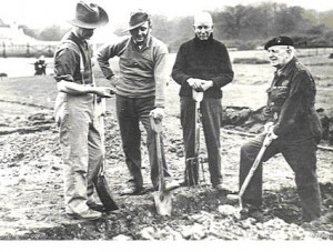 Troy digging for victory in Kensington Gardens, London (standing, second from right), probably with WA House staff